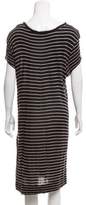 Thumbnail for your product : A.L.C. Stripe Printed Short Sleeve Dress