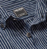 Thumbnail for your product : Todd Snyder Button-Down Collar Striped Slub Linen Shirt
