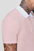 Thumbnail for your product : boohoo Muscle Fit Ribbed Polo