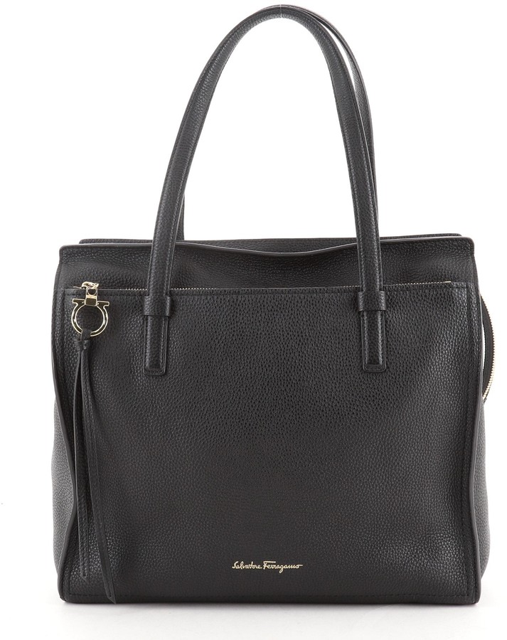 ferragamo black tote