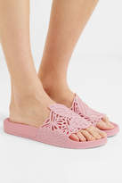 Thumbnail for your product : Sophia Webster Lia Butterfly Laser-cut Pvc Slides