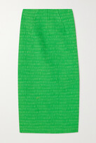 Thumbnail for your product : Emilia Wickstead Adair Cotton-blend Cloqué Skirt - Green
