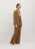 Thumbnail for your product : MANGO Double-breasted blazer medium brown - 1 - Women