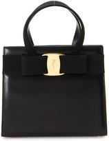 Thumbnail for your product : Ferragamo Pre-Owned Black Leather Box-Style Vara Bag