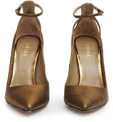 Thumbnail for your product : Reiss Leighton Metallic Ankle-Strap Shoes