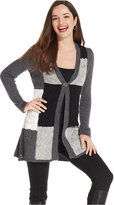 Thumbnail for your product : Style&Co. Patchwork Cable-Knit Cardigan