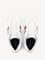 tommy hilfiger icon stripe leather sneaker