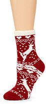 Thumbnail for your product : JCPenney Asstd National Brand Plush-Lined Slipper Socks