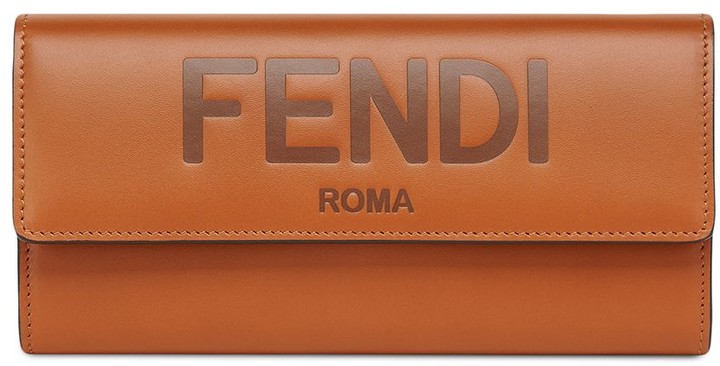 Fendi Logo Embossed Wallet - ShopStyle