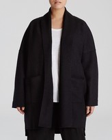 Thumbnail for your product : Eileen Fisher Plus Wool Kimono Coat