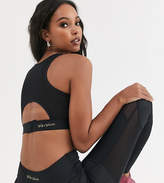 Thumbnail for your product : Wolfwhistle Wolf & Whistle sports bra with mesh panels in black