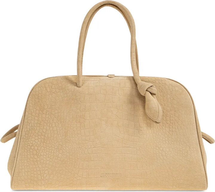 Jacquemus The Large Turismo crocodile-effect tote bag
