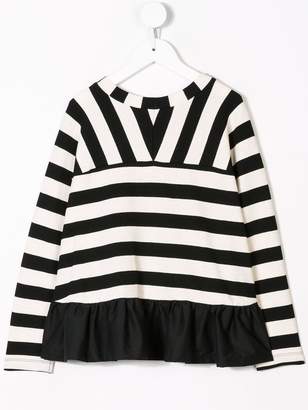MonnaLisa striped ruffle blouse