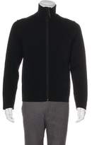 Thumbnail for your product : Prada Mock Neck Zip-Up Sweater