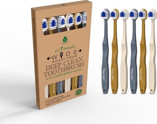 Eco Friendly Wide Brush Head Deep Clean Toothbrush