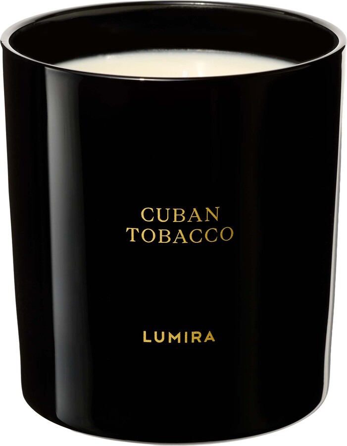 LUMIRA Cuban Tobacco Black Candle 10.5 oz