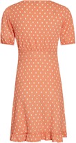 Thumbnail for your product : Miss Selfridge Orange Spot Print Fit and Flare Dress