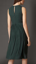 Thumbnail for your product : Burberry Pleated Silk Dress