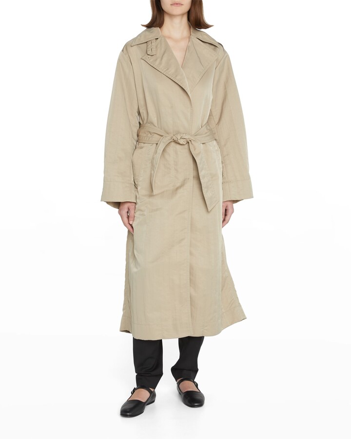 Vince Collared Duster Trench Coat - ShopStyle