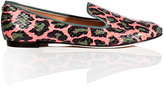 Thumbnail for your product : DSquared 1090 Dsquared2 Embossed Leather Animal Print Slipper-Style Loafers
