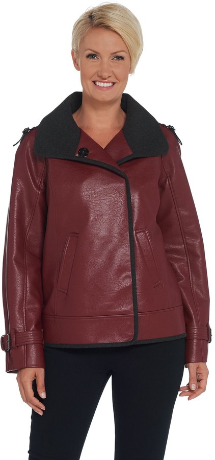 dennis basso leather jacket