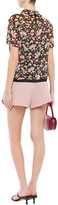 Thumbnail for your product : RED Valentino Floral-print Stretch-silk Top