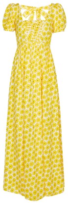 Diane von Furstenberg Poppy floral jacquard cotton maxi dress