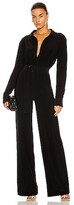 Thumbnail for your product : Norma Kamali Shirt Straight Leg Jumpsuit in Black