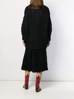 Thumbnail for your product : Ermanno Scervino Cable Knit Cardi-Coat