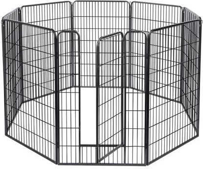 Yescom USA, Inc. Yescom 8 Pieces 28'x47' Pet Playpen Extra Large Dog Exercise Fence Panel Crate Camping