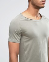 Thumbnail for your product : Liquor N Poker Muscle Fit T-Shirt Raw Hem Scoop Neck
