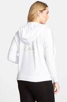 Thumbnail for your product : Betsey Johnson Lace Trim Bridal Hoodie (Plus Size)