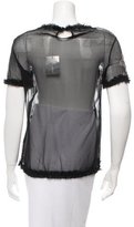 Thumbnail for your product : Michael Van Der Ham Silk Short Sleeve Top w/ Tags