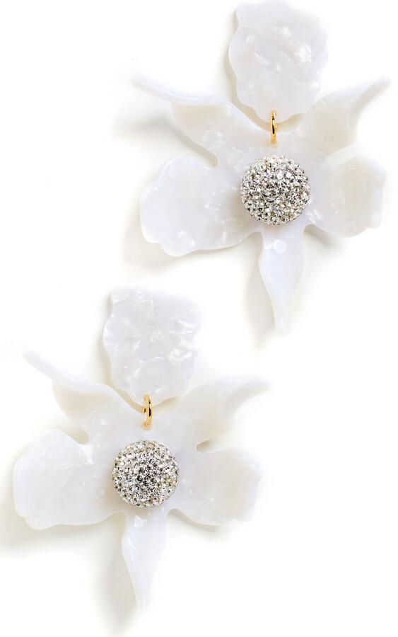 Lele Sadoughi Crystal Lily Earrings