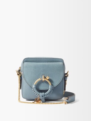 See by Chloe Joan Leather And Suede Cross-body Camera Bag - Blue - ShopStyle