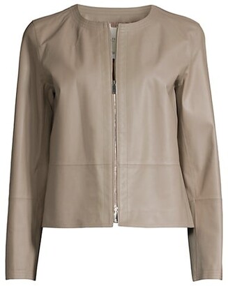 Lafayette 148 New York Griffith Leather Jacket