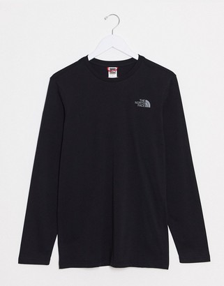 The North Face Easy long sleeve t-shirt in black