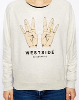 Thumbnail for your product : Eleven Paris Sweatshirt with West Side Motif