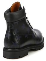 Thumbnail for your product : Valentino Hologram Stars Leather Combat Boots