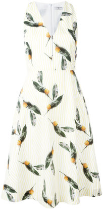 Cacharel pineapple print flared dress