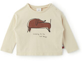 Thumbnail for your product : Wynken Baby Beige Lost Things Sausage Dog Long Sleeve T-Shirt