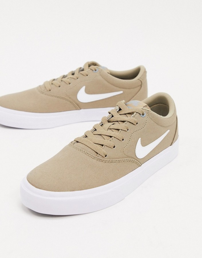 Nike SB Charge Canvas sneakers in khaki - ShopStyle