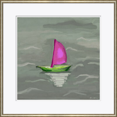Soicher Marin Plum Sloop by Dana Gibson - Picture Frame Painting on Paper