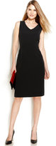 Thumbnail for your product : Anne Klein Sleeveless V-Neck Sheath Dress