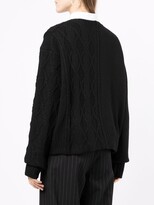 Thumbnail for your product : Yohji Yamamoto Cable-Knit Wool Jumper