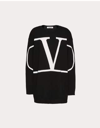 Valentino Vlogo Embroidered Cashmere Sweater