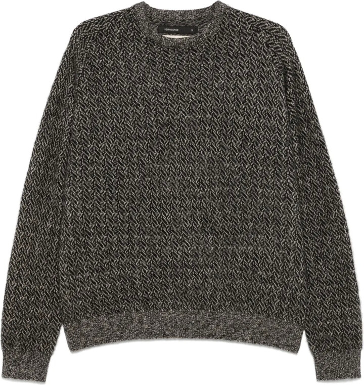 Frenckenberger Herringbone-Pattern Sweater