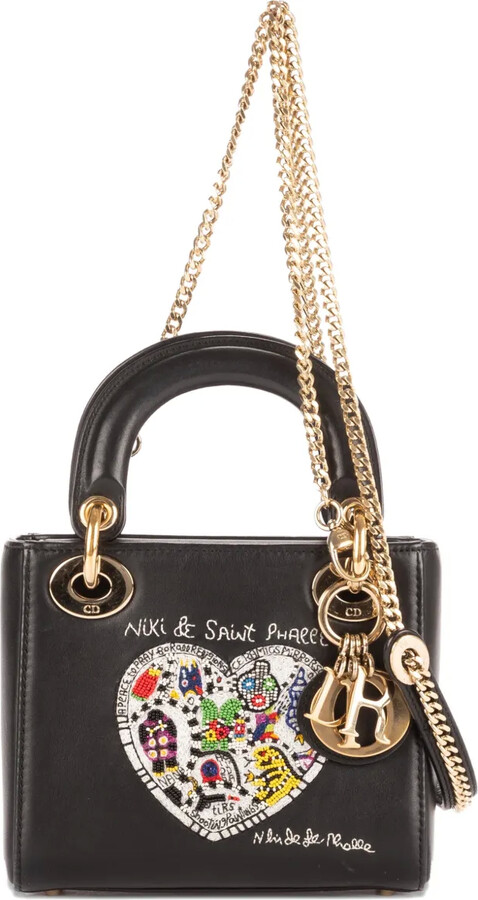 Christian Dior Pre-Owned x Niki de Saint Phalle mini Lady Dior heart-motif tote bag
