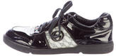 Thumbnail for your product : Gucci Web Leather Sneakers