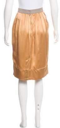 Dolce & Gabbana Silk Knee-Length Skirt